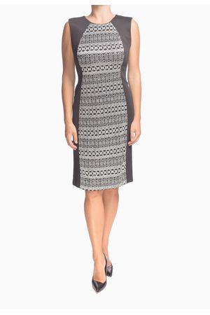 VESTIDO CON TELA BORDADA