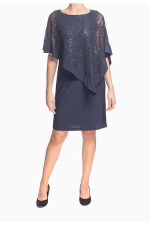 CONJUNTO VESTIDO Y PONCHO