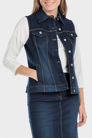 Chaqueta sin mangas tejano