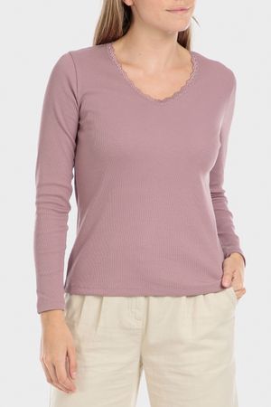 Camiseta lila