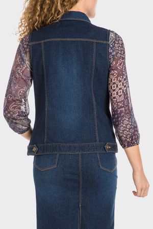 Chaqueta sin manga tejano