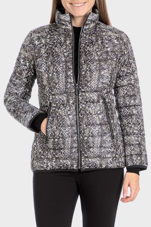 Parka reversible estampada