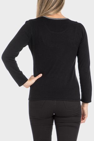 Jersey intarsia strass