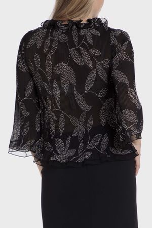 Blusa plisada volantes