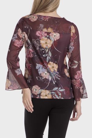 Polera estampado flores