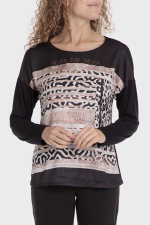 Polera animal print