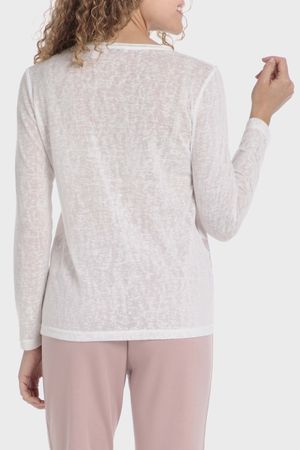 Polera estampada pedrería