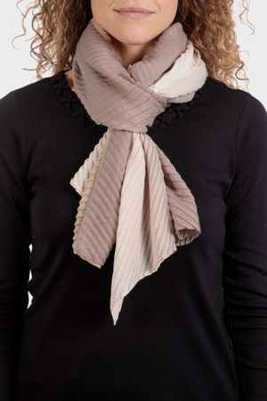 Pashmina plisada degradé