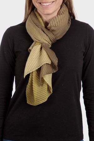 Pashmina plisada degradé