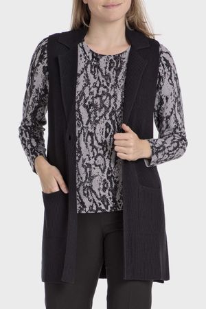 Chaqueta sin manga tricot