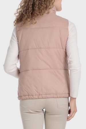 Chaqueta sin manga acolchado rosa