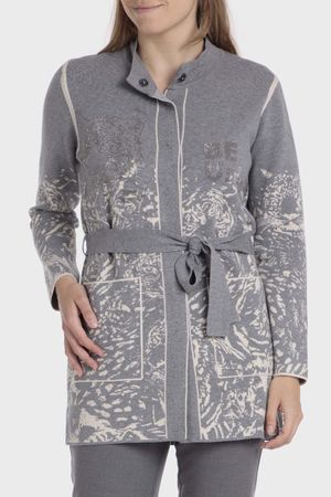 Chaqueta larga bolsillos