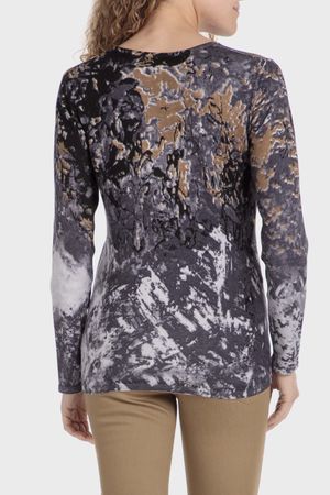 Sweater estampado pedrería