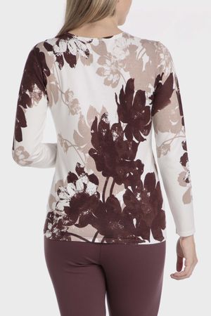 Sweater estampado pedrería