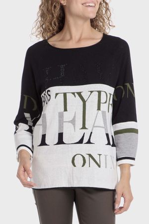 Sweater pedrería
