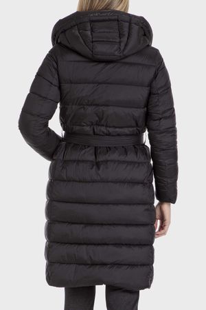 Parka larga negra