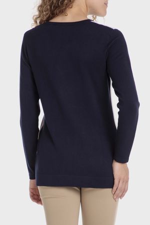 Sweater intarsia strass